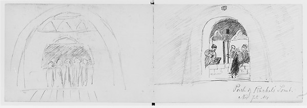 Porch of Rachael's Tomb, 1904 (from Sketchbook)