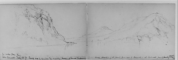 Under Storm King, Cornwall, 1871 (from Sketchbook)
