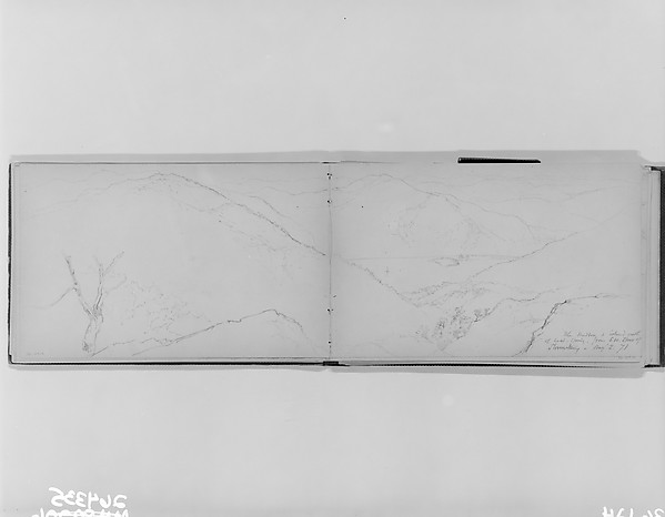 The Hudson, Storm King, 1871 (from Sketchbook)
