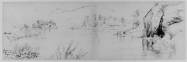 Bog Meadow Pond, West Point, 1871 (from Sketchbook)