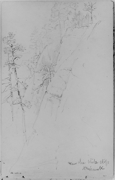 Near the White Cliffs, Mohonk  (from Sketchbook)