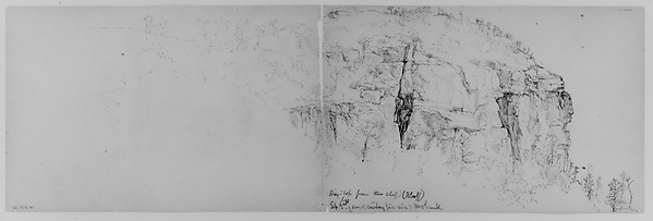 Pine Cliff, Mohonk, 1871 (from Sketchbook)