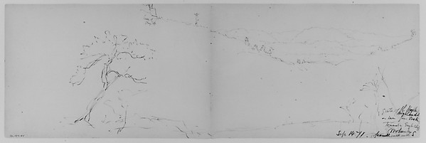 Gate of the Highlands, Mohonk, 1871 (from Sketchbook)