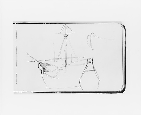 Sketch of a Ship for the Landing of Columbus (from Sketchbook)