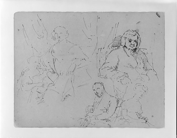 Four Portrait Sketches (from Sketchbook)