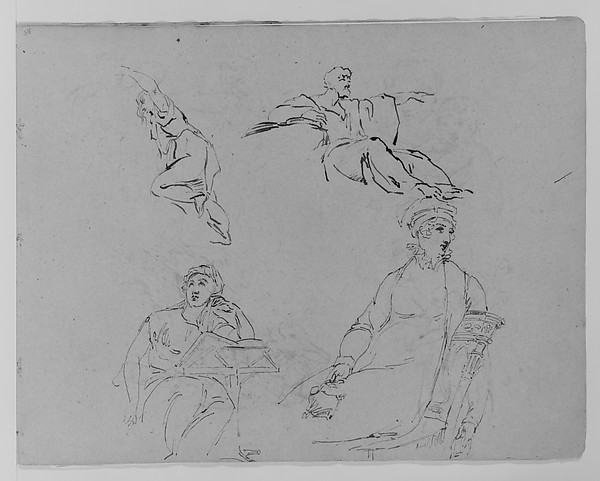Four Figure Studies (from Sketchbook)