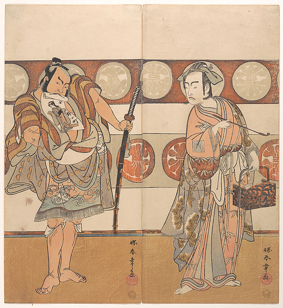 The Actors Ichikawa Yaozo III and Nakamura Sukegoro II