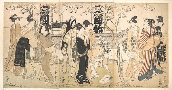Display of Treasures at Mimeguri Shrine (Mimeguri jinja no onkaichō)