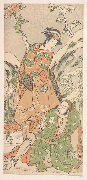 Kabuki Actors Arashi Ryūzō II and Segawa Kikunojō III