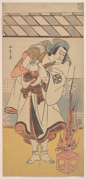 The First Nakamura Nakazo in the Role of Chinzai Hachiro
