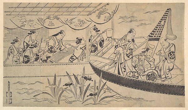 An Actor's Boating Party on the Sumida River