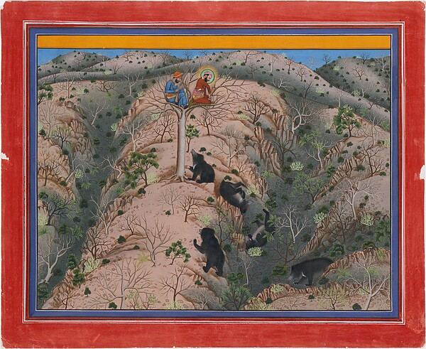 Maharaja Fateh Singh Hunting Female Bears