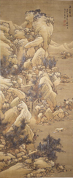 Boating amid Snowy Streams and Mountains