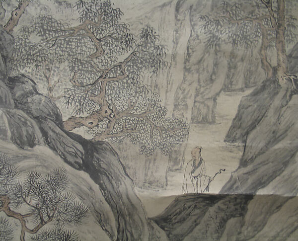 Scholar Admiring Autumn Scenery