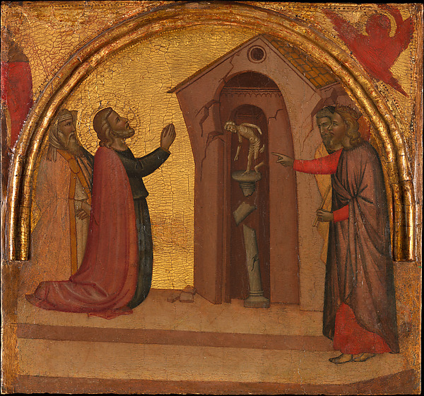 Saint John the Evangelist Causes a Pagan Temple to Collapse