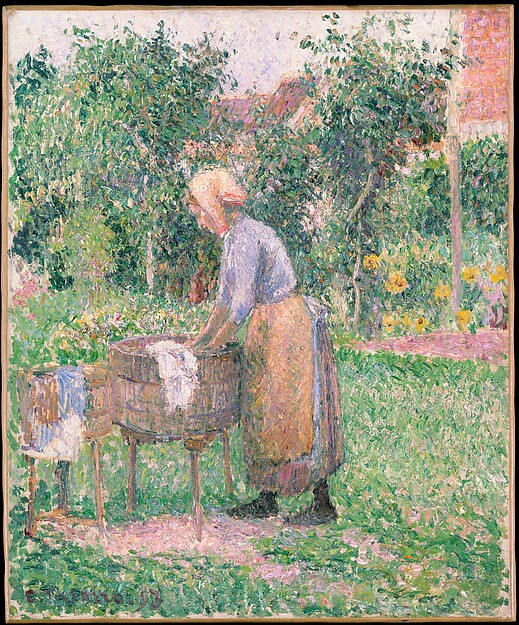 A Washerwoman at Eragny