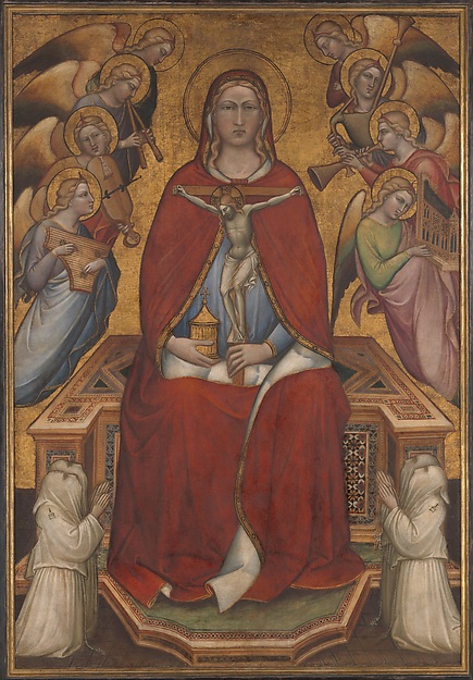 Saint Mary Magdalen Holding a Crucifix; (reverse) The Flagellation