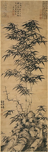 Bamboo and rock
