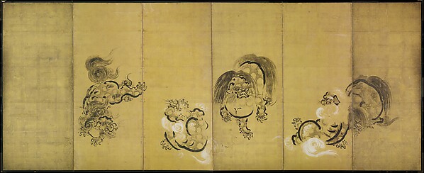 Bugaku Dances (front); Chinese Lions (reverse)
