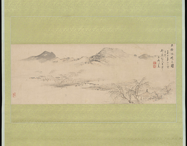 View of the Kamo River from Sanbogi at Dawn