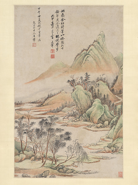 趙伯駒に倣う山水