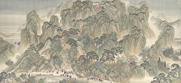 康熙帝南巡図　第三巻（済南から泰山へ）