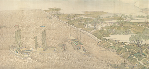乾隆帝南巡図 第四巻 淮河と黄河の合流