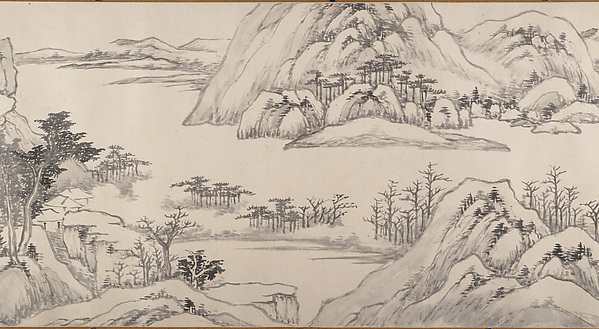 秋の川辺の風景