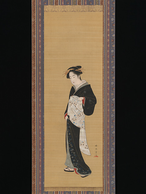 黒い着物の女