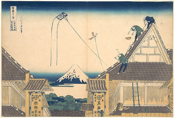 江都駿河町三井見世略図（富嶽三十六景より）