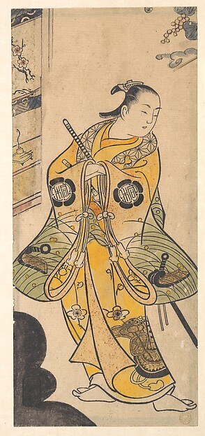 若侍に扮する役者