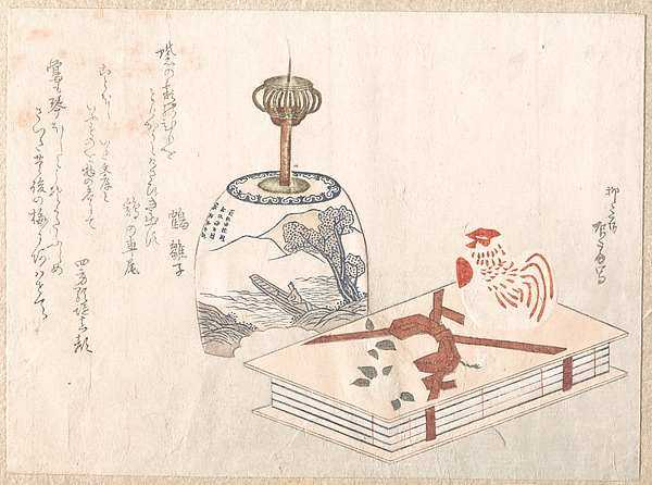燭台と書物
