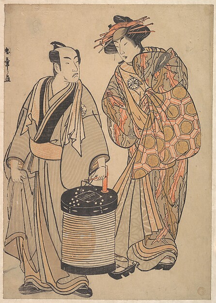 花魁に扮する三代目瀬川菊之丞