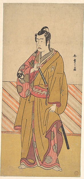 五人男の一人の侠客に扮する初代坂東三津五郎