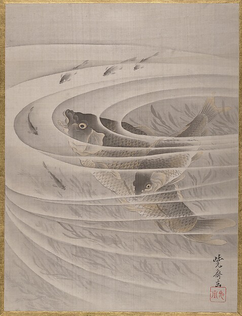 渦巻きの中の魚