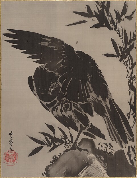 岩上の烏