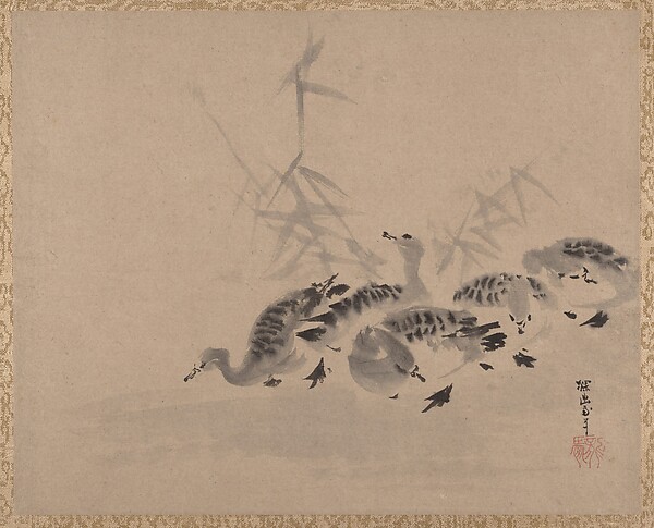 鴨と蘆