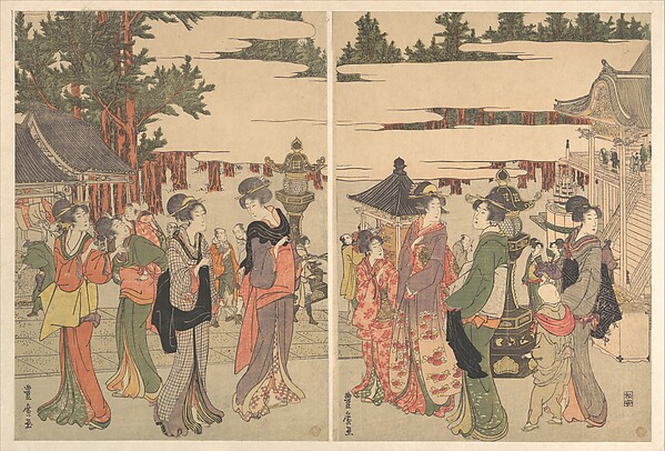 堀之内妙法寺恵方参りの図