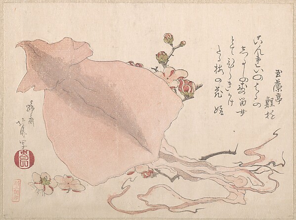 するめと梅の花