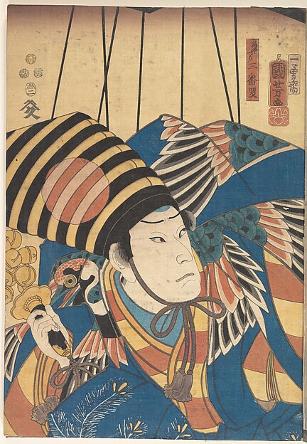 幽霊と合戦の場面