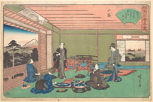 山谷　八百善（江戸高名会亭尽より）