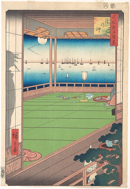月の岬（名所江戸百景より）