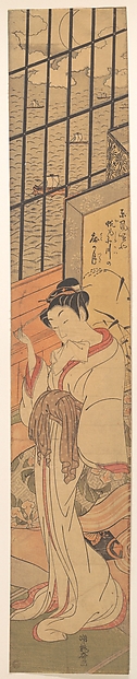 江戸湾の月の出
