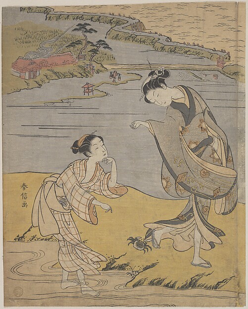 しがみつく蟹