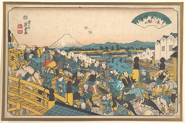 日本橋の晴嵐（江戸八景より）