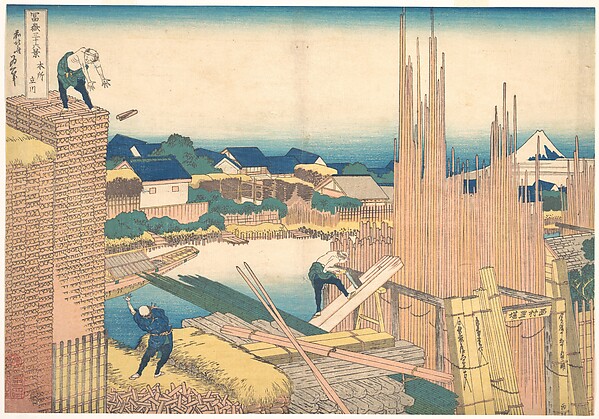 本所立川（富嶽三十六景より）