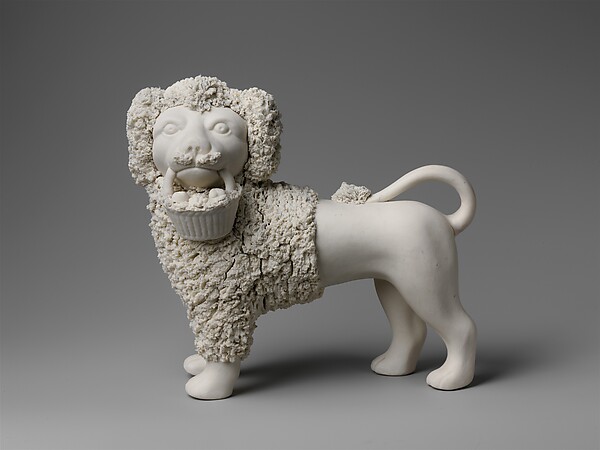 Standing poodle