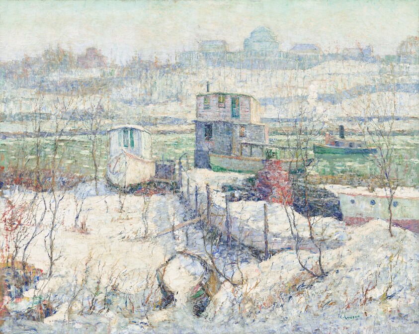Boathouse, Winter, Harlem River