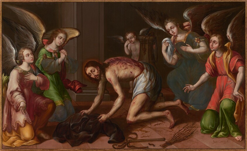 Christ Gathering His Garments after the Flagellation