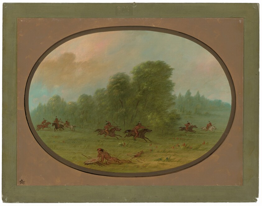 Battle between the Jiccarilla Apachees and Camanchees